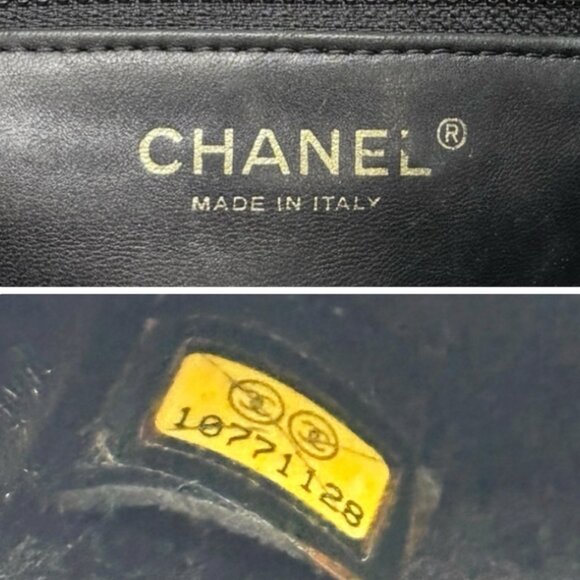 CHANEL Vintage 2006 CC Shearling Messenger Crossbody Bag Black Mouton [106207] - Picture 15 of 15